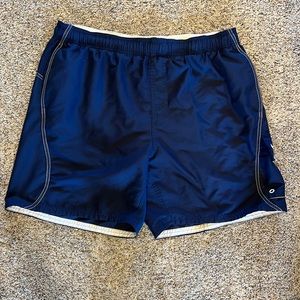 Nike Mens Swim Trunks Navy Blue Large